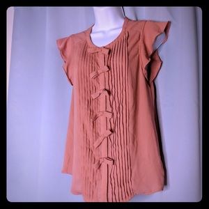 Rose Anthropologie blouse